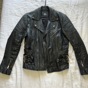 Black Phoenix 100% Real Leather Jacket - Medium